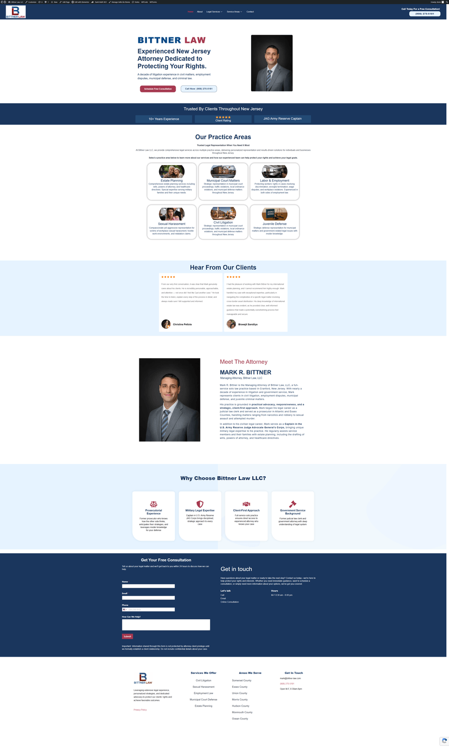 Bittner Law website