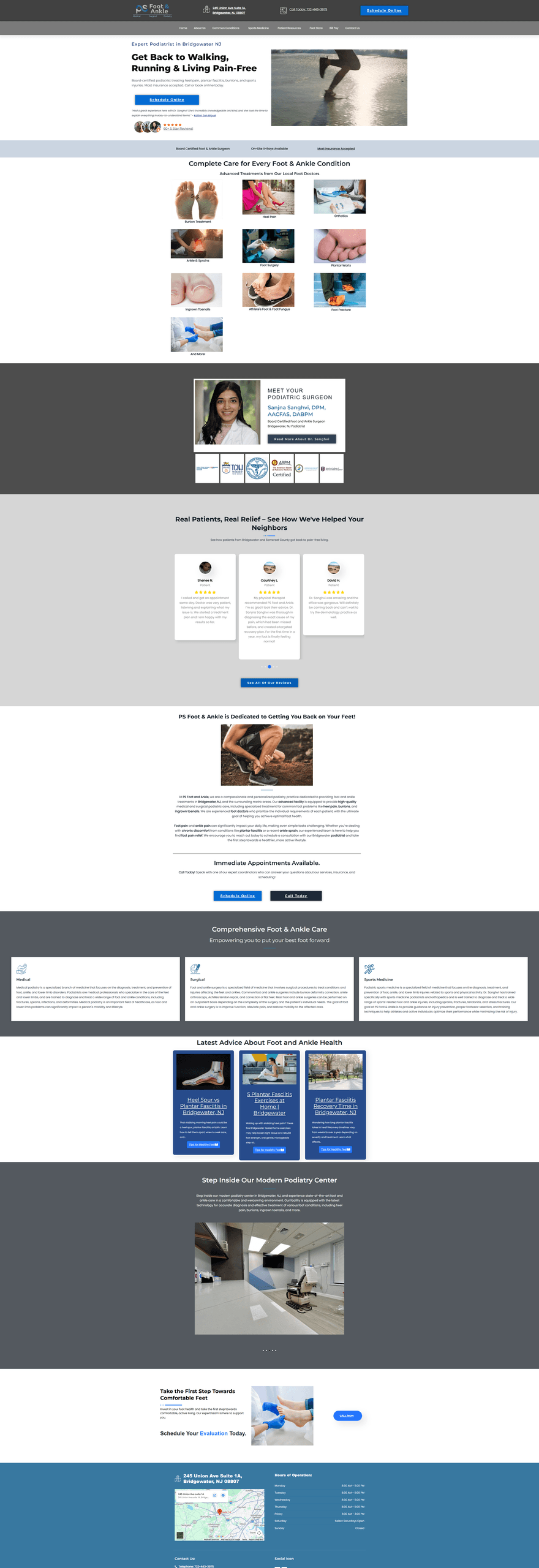 PS Foot & Ankle website
